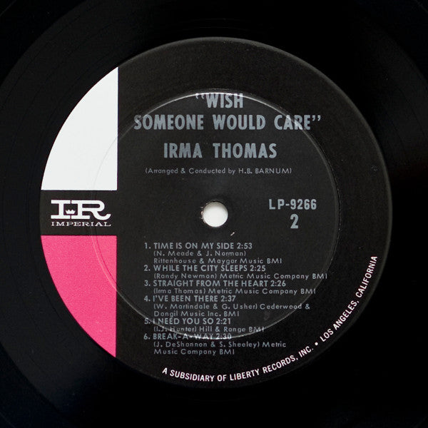 Irma Thomas : Wish Someone Would Care (LP, Album, Mono, Ind)