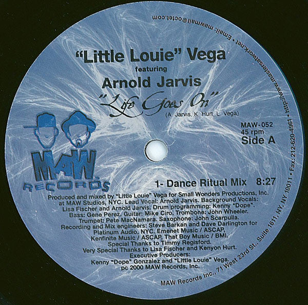 Louie Vega Featuring Arnold Jarvis : Life Goes On (12")