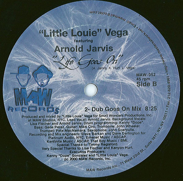 Louie Vega Featuring Arnold Jarvis : Life Goes On (12")