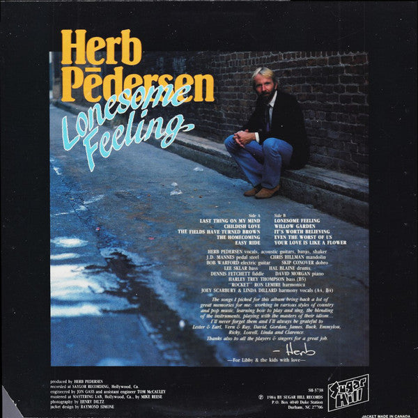 Herb Pedersen : Lonesome Feeling (LP, Album)
