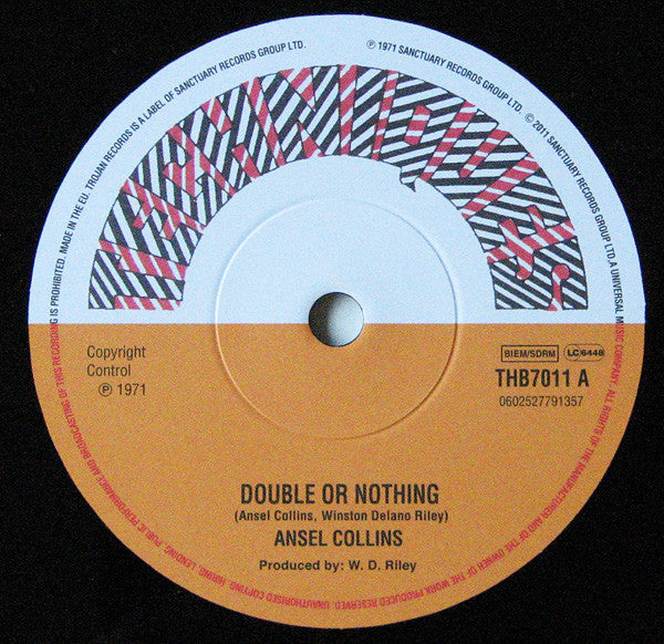 Ansel Collins / Dandy* : Double Or Nothing / Double Barrel Man (7", Ltd)