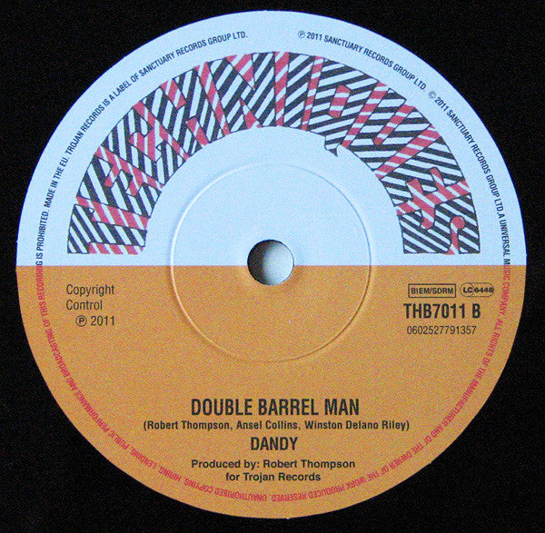 Ansel Collins / Dandy* : Double Or Nothing / Double Barrel Man (7", Ltd)