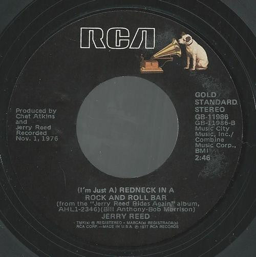 Jerry Reed : East Bound And Down / (I'm Just A) Redneck In A Rock And Roll Bar (7", RE, Ind)