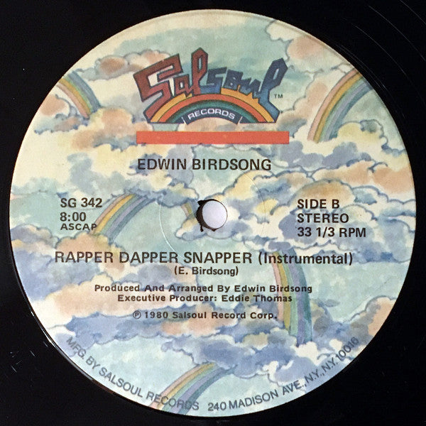 Edwin Birdsong : Rapper Dapper Snapper (12", Single)