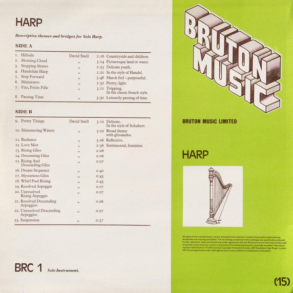David Snell (2) : Harp (LP)