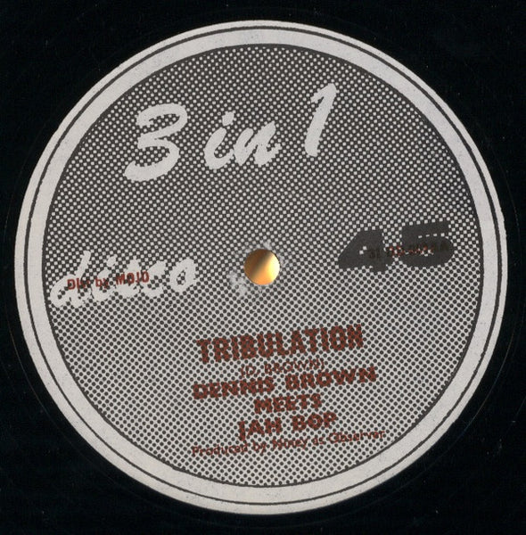 Dennis Brown Meets Jah Bop / Junior Byles : Tribulation / Can You Feel It (12", Mono)