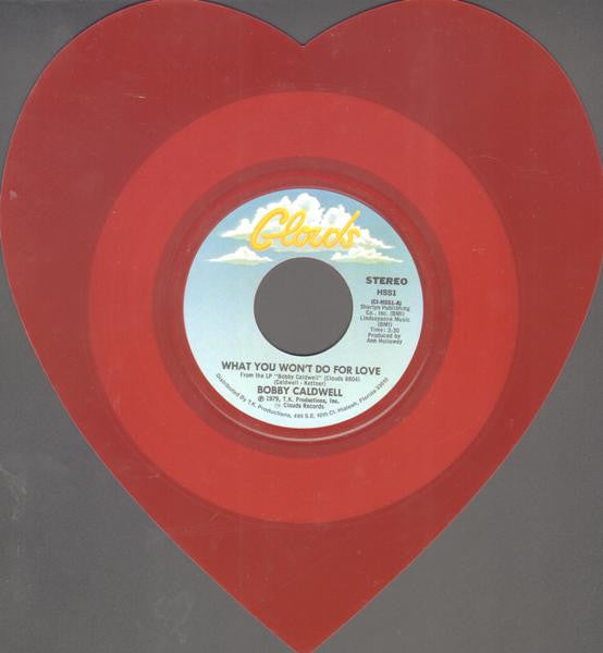 Bobby Caldwell : What You Won't Do For Love (7", Shape, Single, Promo, Red)