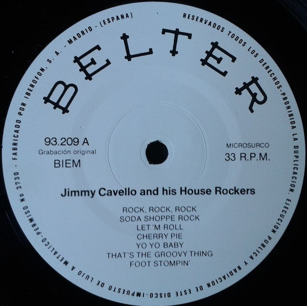 Jimmy Cavello And His House Rockers* : Jimmy Cavello And His House Rockers (LP, Comp)