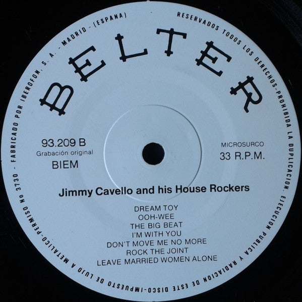 Jimmy Cavello And His House Rockers* : Jimmy Cavello And His House Rockers (LP, Comp)