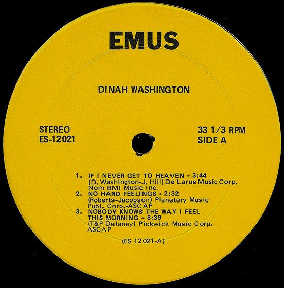 Dinah Washington : Dinah Washington (LP)