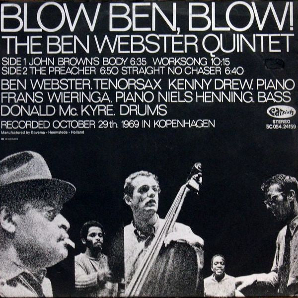 The Ben Webster Quintet : Blow Ben, Blow! (LP)