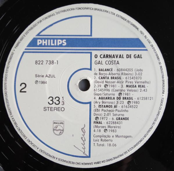 Gal Costa : O Carnaval De Gal (LP, Comp, RE)