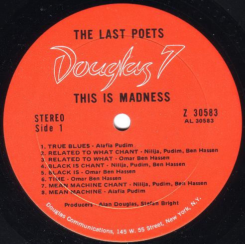 The Last Poets : This Is Madness (LP, Album, Pit)