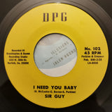 Sir Guy, Raw Soul : I Need You Baby / Georgia Walk (7")