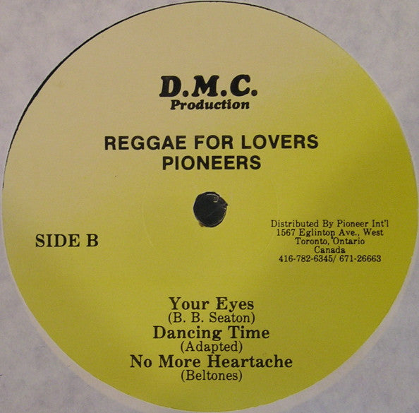 Pioneers* : Reggae For Lovers (LP, Album, Yel)