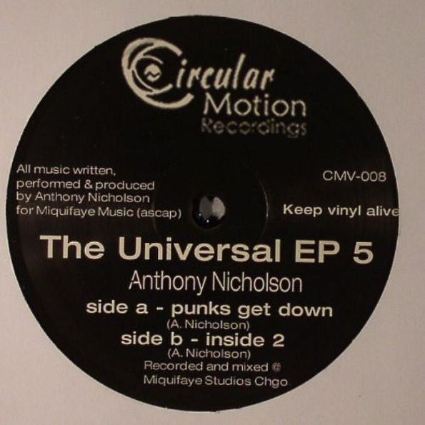 Anthony Nicholson : The Universal EP 5 (12", EP)