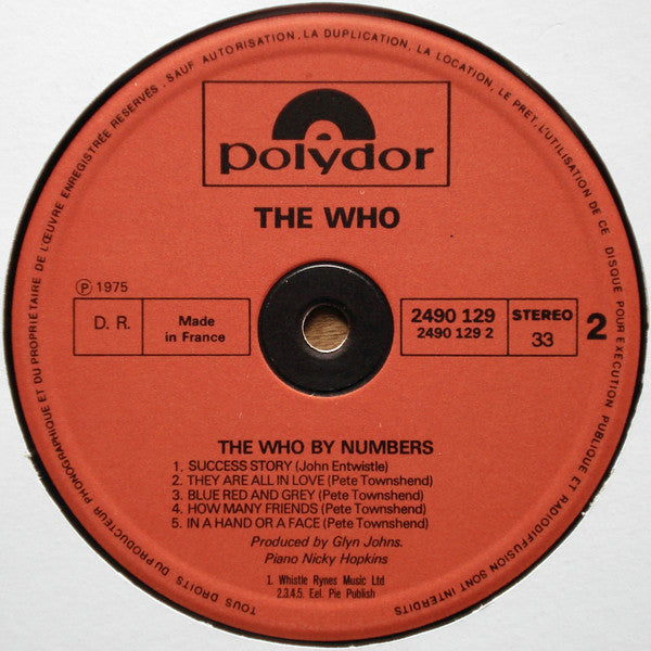 The Who : The Who By Numbers (LP, Album)