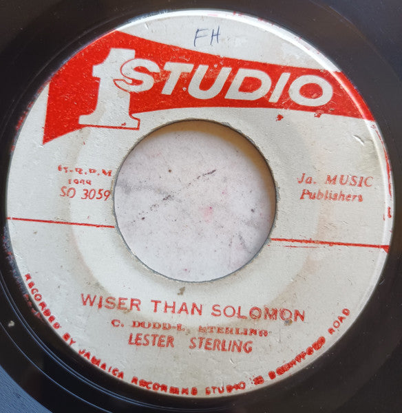 Marcia Griffiths / Lester Sterling : Feel Like Jumping / Wiser Than Solomon (7", Whi)