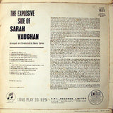 Sarah Vaughan : The Explosive Side Of Sarah Vaughan (LP)