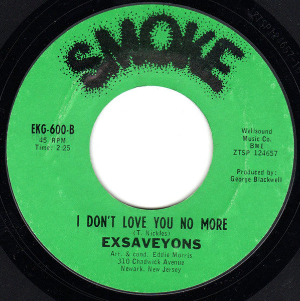 Ex Saveyons : Somewhere / I Don’t Love You No More (7", Styrene, Pit)