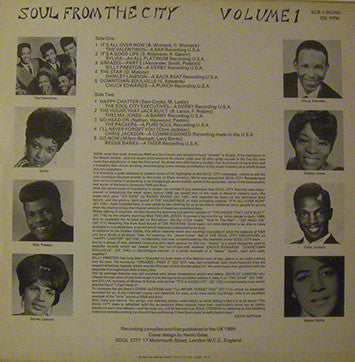 Various : Soul From The City Volume 1 (LP, Comp, Mono)