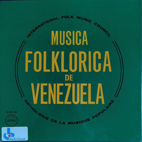 Various : Musica Folklorica De Venezuela (LP, Mono)