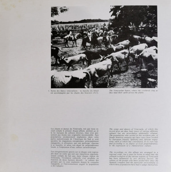 Various : Musica Folklorica De Venezuela (LP, Mono)