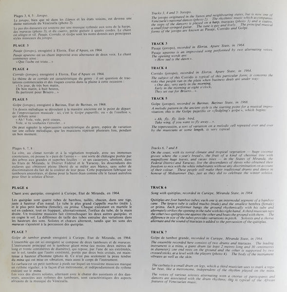 Various : Musica Folklorica De Venezuela (LP, Mono)
