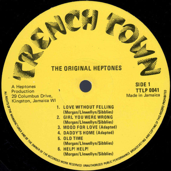 The Heptones : The Original Heptones (LP, Album)