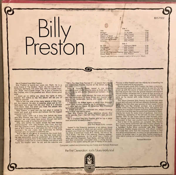Billy Preston : Soul (LP, Comp)