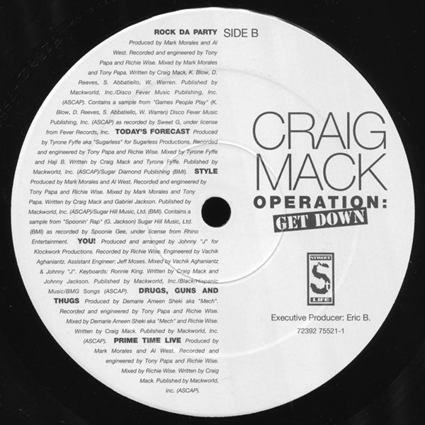 Craig Mack : Operation: Get Down (LP, Album)