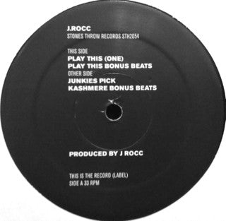 J.Rocc* : Play This (One) (12")
