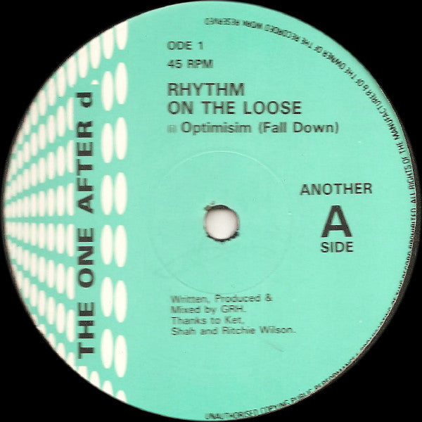 Rhythm On The Loose : Break Of Dawn / Optimisim (Fall Down) (12")