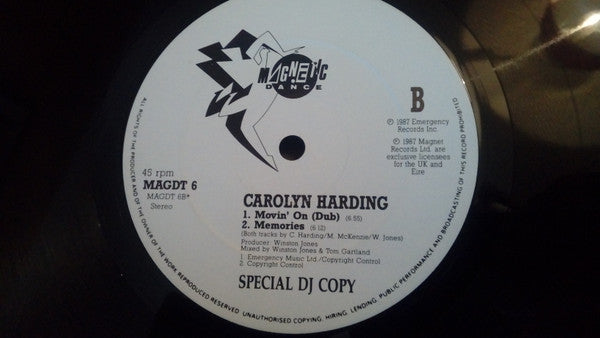 Carolyn Harding : Movin' On (12", Promo)