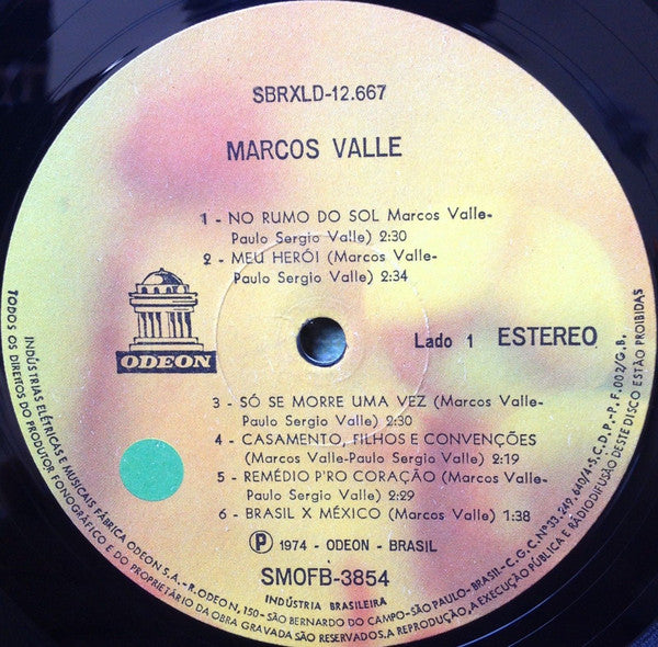 Marcos Valle : Marcos Valle (LP, Album)