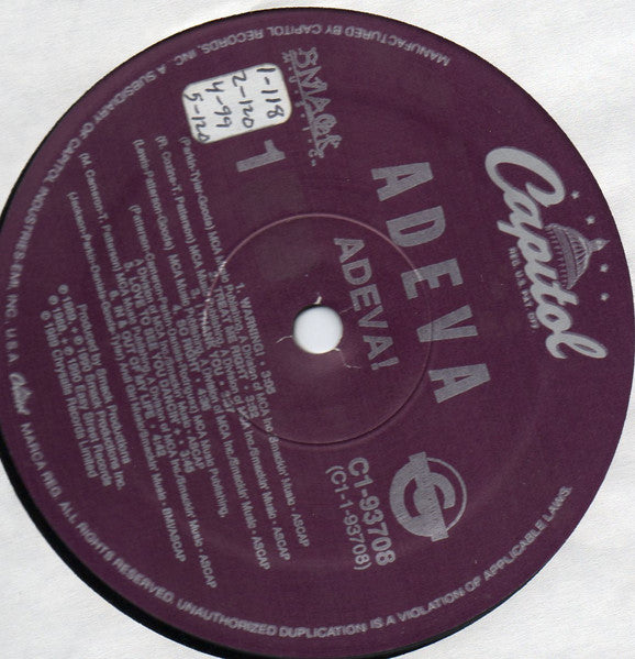 Adeva : Adeva! (LP, Album)