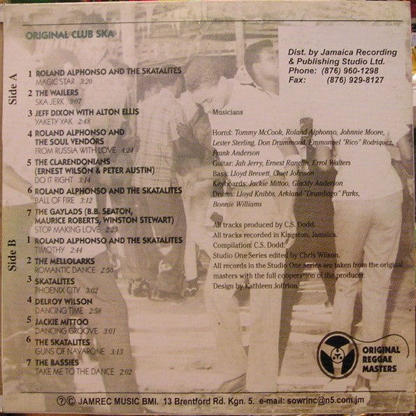 Various : Original Club Ska (LP, Comp, RE)