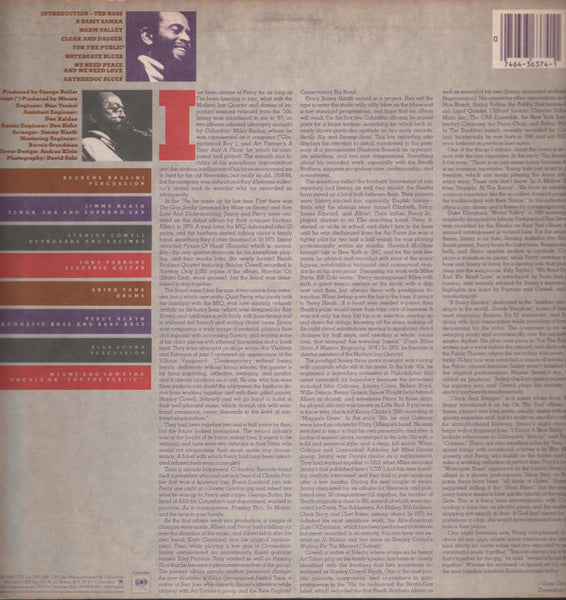 The Heath Brothers : Live At The Public Theater (LP, Album, Ter)