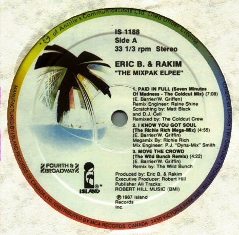 Eric B. & Rakim : The Mixpak Elpee (LP, Comp)