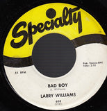 Larry Williams (3) : Bad Boy / She Said, "Yeah" (7", Single)