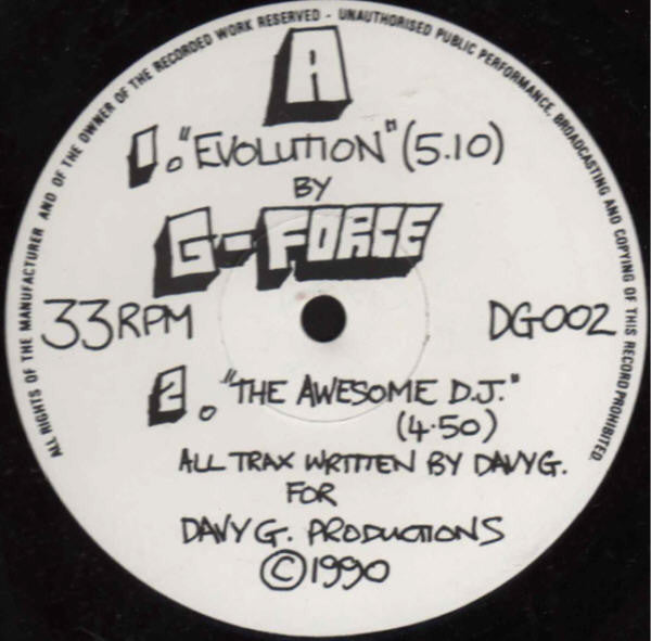 G-Force (9) : Evolution / The Awesome D.J. (12")