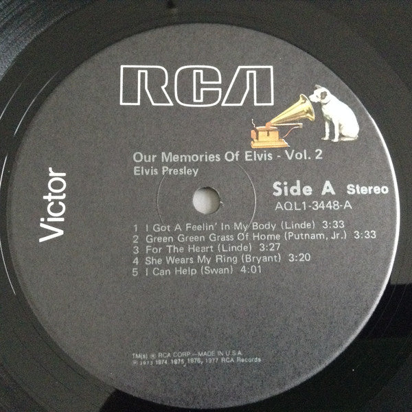 Elvis Presley : Our Memories Of Elvis Volume 2 (LP, Album, Comp, Ind)