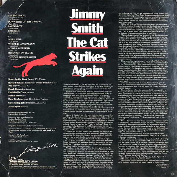 Jimmy Smith : The Cat Strikes Again (LP, Album)