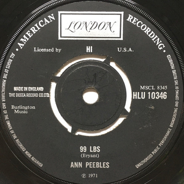 Ann Peebles : Slipped, Tripped And Fell In Love (7", Single)