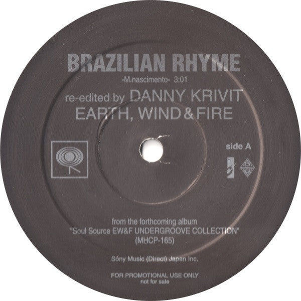 Earth, Wind & Fire : Brazilian Rhyme / Runnin' (Danny Krivit Re-Edits) (12", Promo, Smplr)