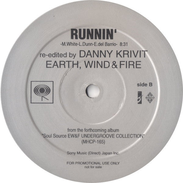 Earth, Wind & Fire : Brazilian Rhyme / Runnin' (Danny Krivit Re-Edits) (12", Promo, Smplr)
