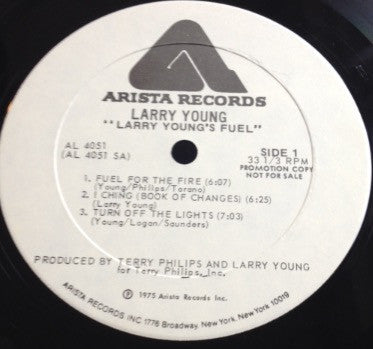 Larry Young : Larry Young's Fuel (LP, Album, Promo, PRC)