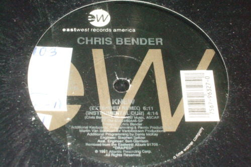 Chris Bender (2) : I Knew (12", Maxi)