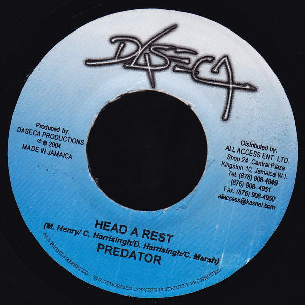 Vybz Kartel / Predator (3) : Naah Shot A Soul / Head A Rest (7")