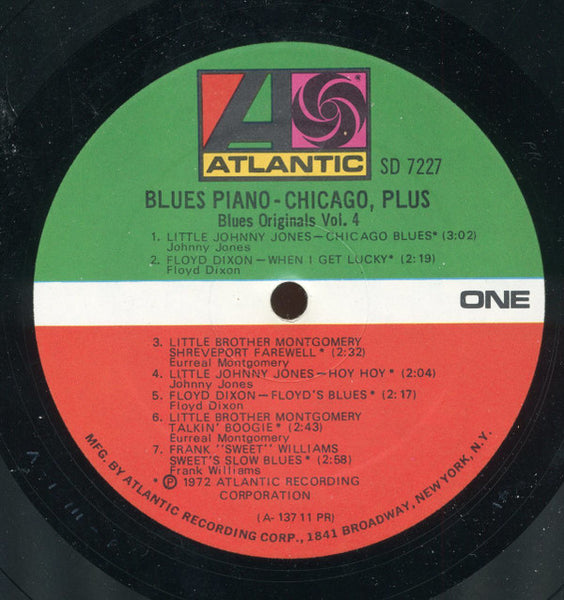 Various : Blues Piano - Chicago Plus (LP, Album, Comp, Mono, Pre)